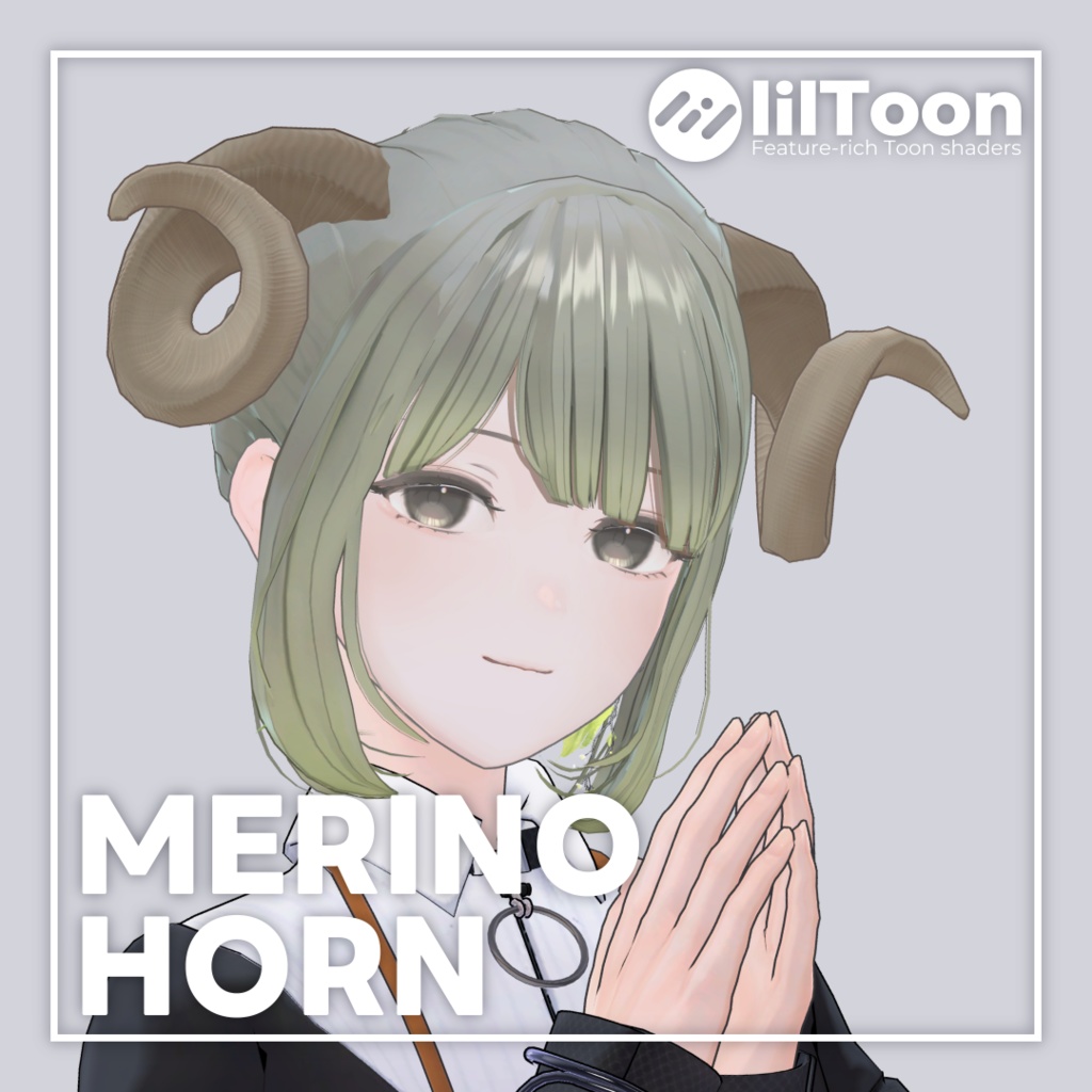 Merino horn【VRC向けアクセサリー】 image