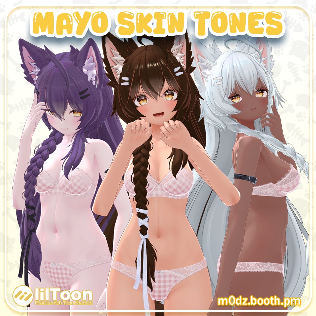 Mayo 「まよ」 Skintones 肌の色 + Free Hair Colors image