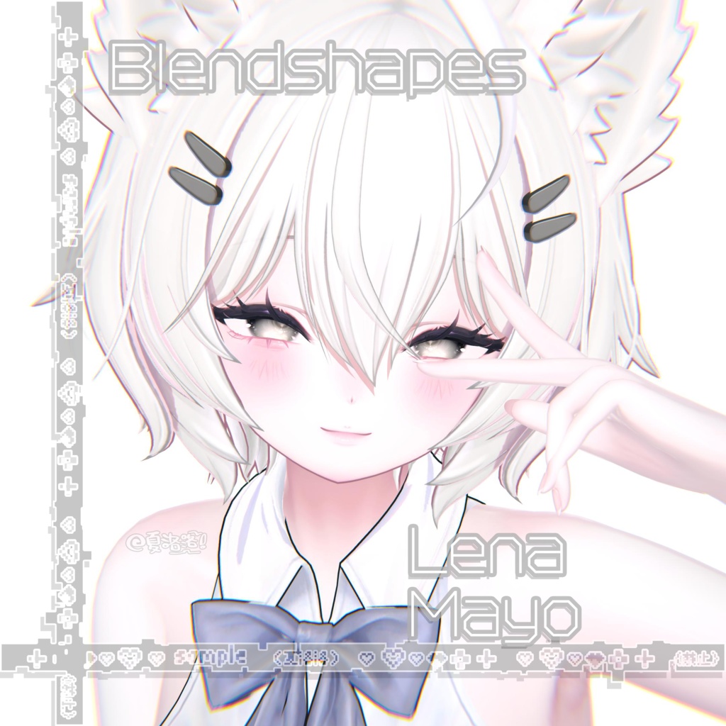 【まよ-Mayo 】🤍Lena🤍Face BlendShape Animation image