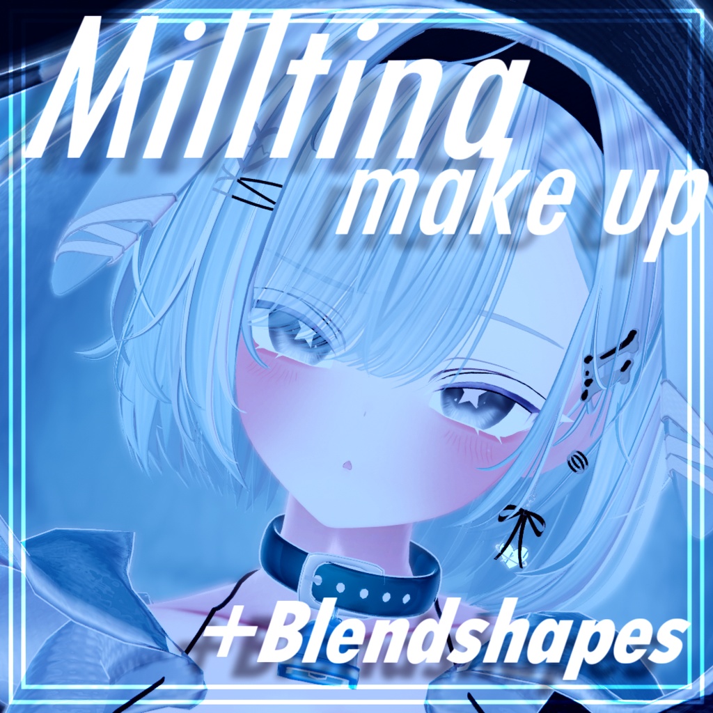 White Milltina makeup +blendshape & face anim image