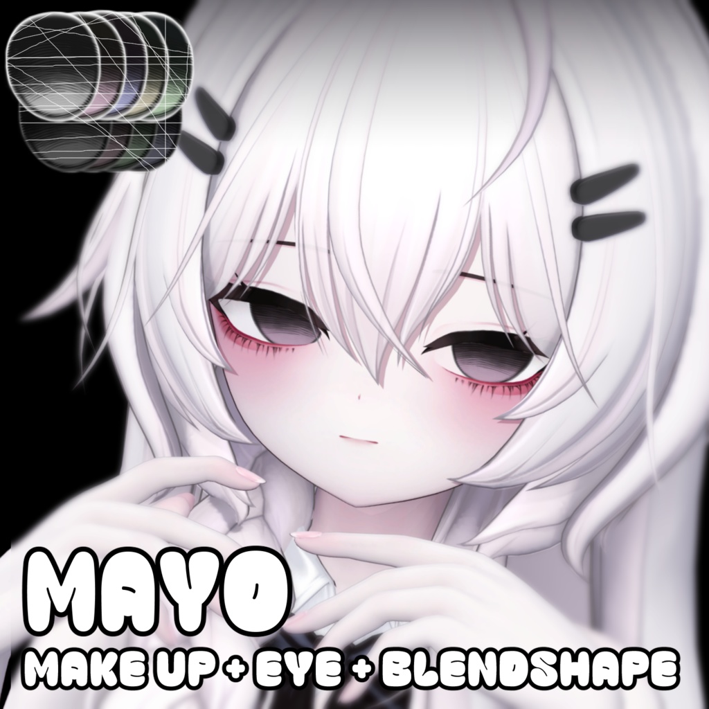 [ Mayo まよ ] MakeUp+Eye+Blendshapes 🤍🖤 image