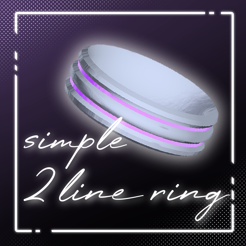 Simple 2 line ring image
