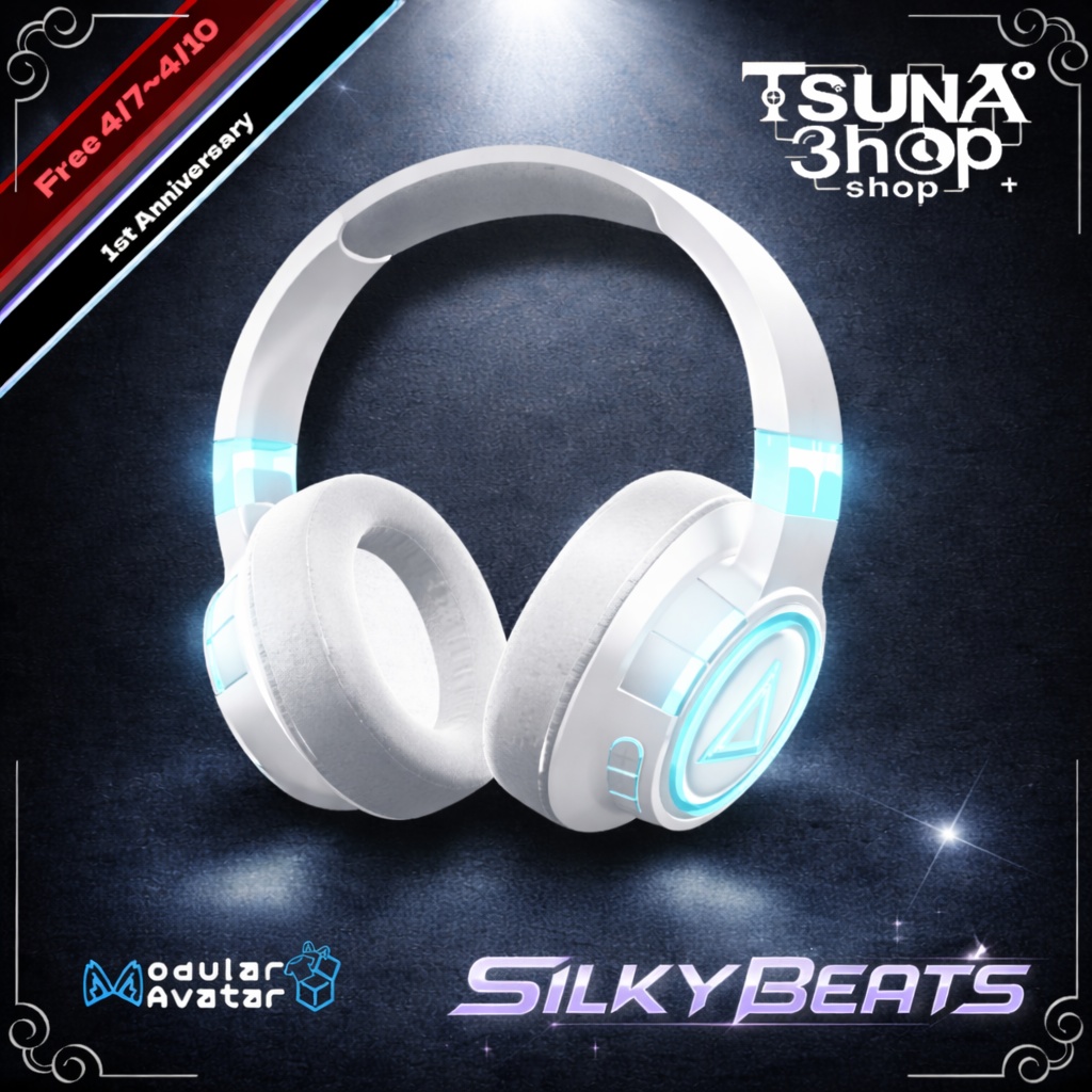 一周年記念ヘッドホン『Silky Beats』Audiolink対応有り image