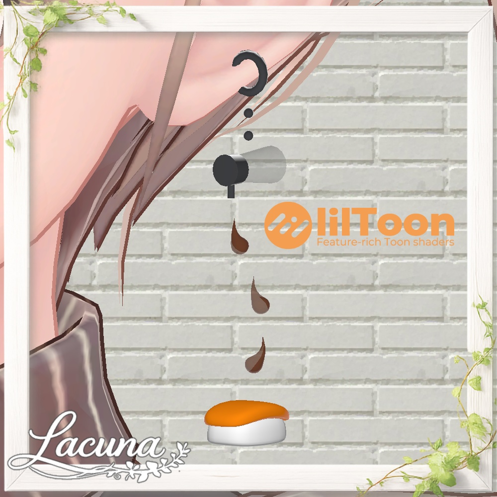 【VRChat向けアクセサリー】OSUSHI - Earring image