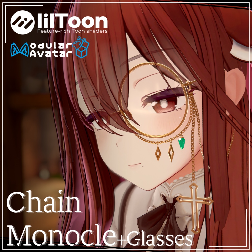 Chain-Monocle + Glasses image