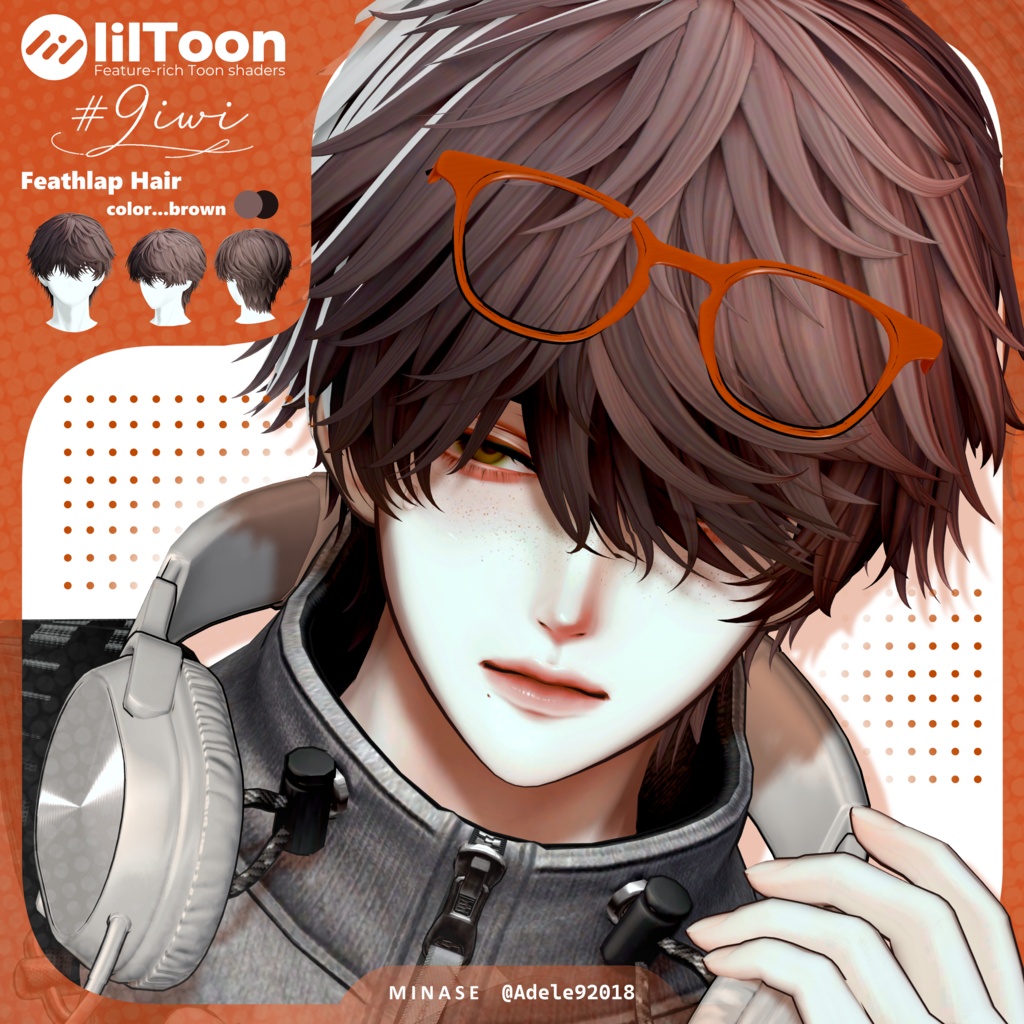 11アバター🥝Feathlap Hair🥝男性向け髪型【MA対応】 image