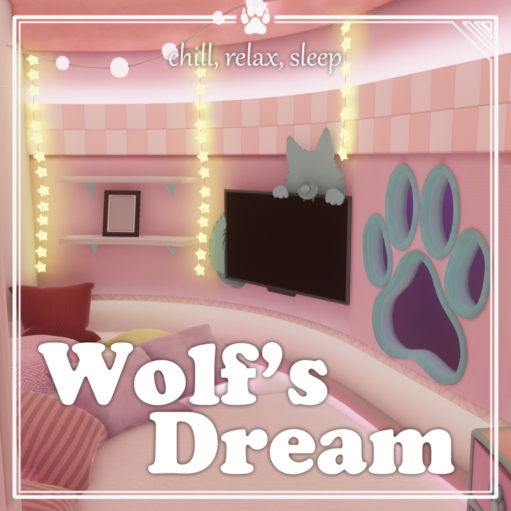 【VRChat想定ワールド】Wolf's Dream image