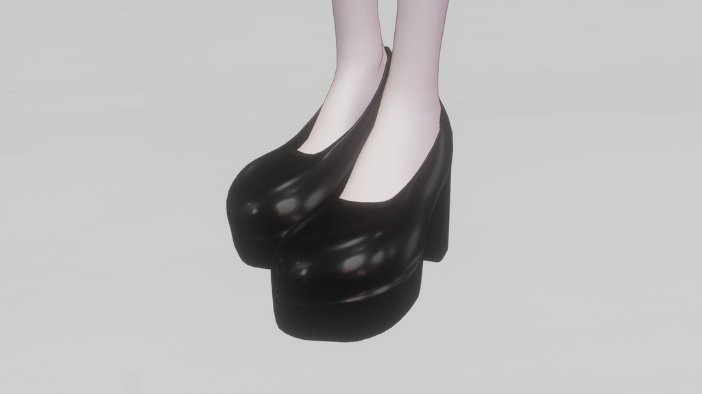 厚底靴 Platform Heelsㅣ3Dモデル【VRChat】 image