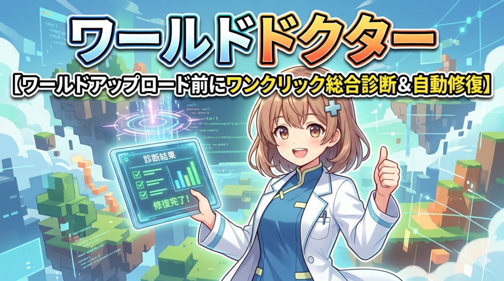 ワールドドクター【ワールドアップロード前にワンクリック総合診断＆自動修復】 image