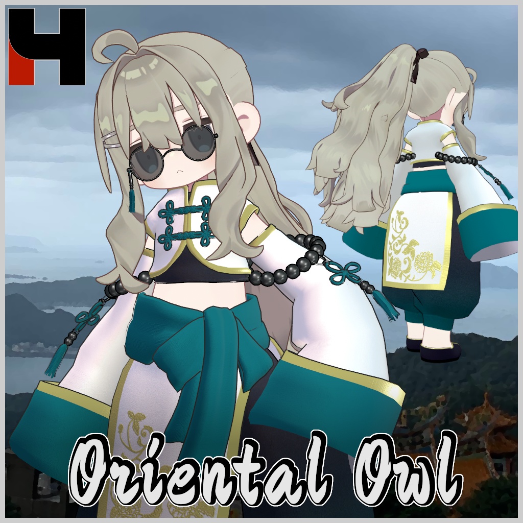 【キプフェル / Noix対応】Oriental Owl【VRChat想定衣装】 image