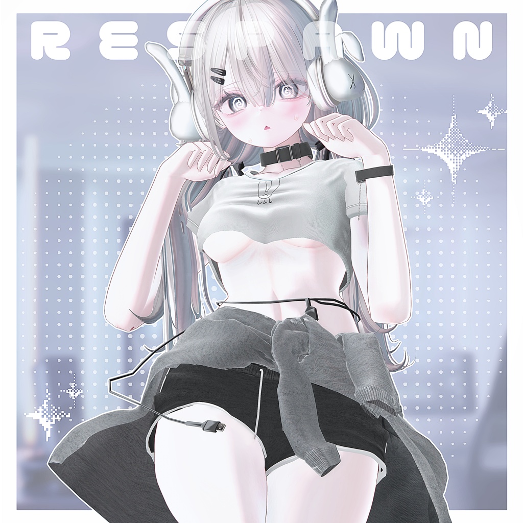 SALE🐰【12アバター】Respawn -りすぽーん-【VRChat向け衣装モデル】 image