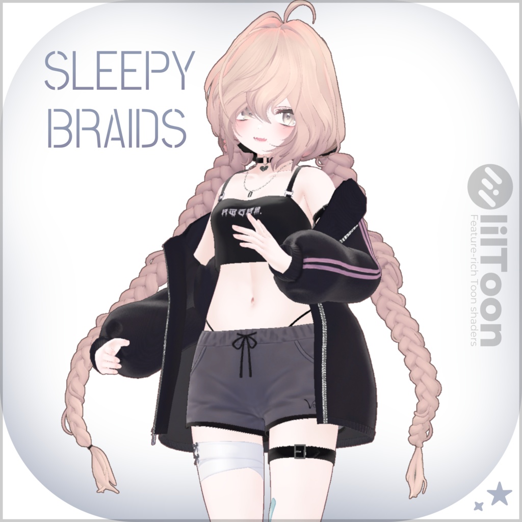 【9 avatars】【VRC Hair】【VRC想定】 - スリーピーブレイズ - Sleepy Braids image
