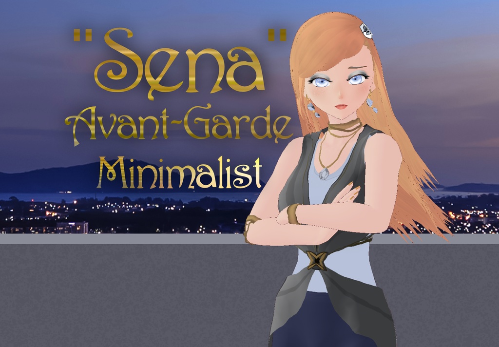 【VRoid】 Original 3D Avatar "Sena" Avant-Garde Minimalist  image