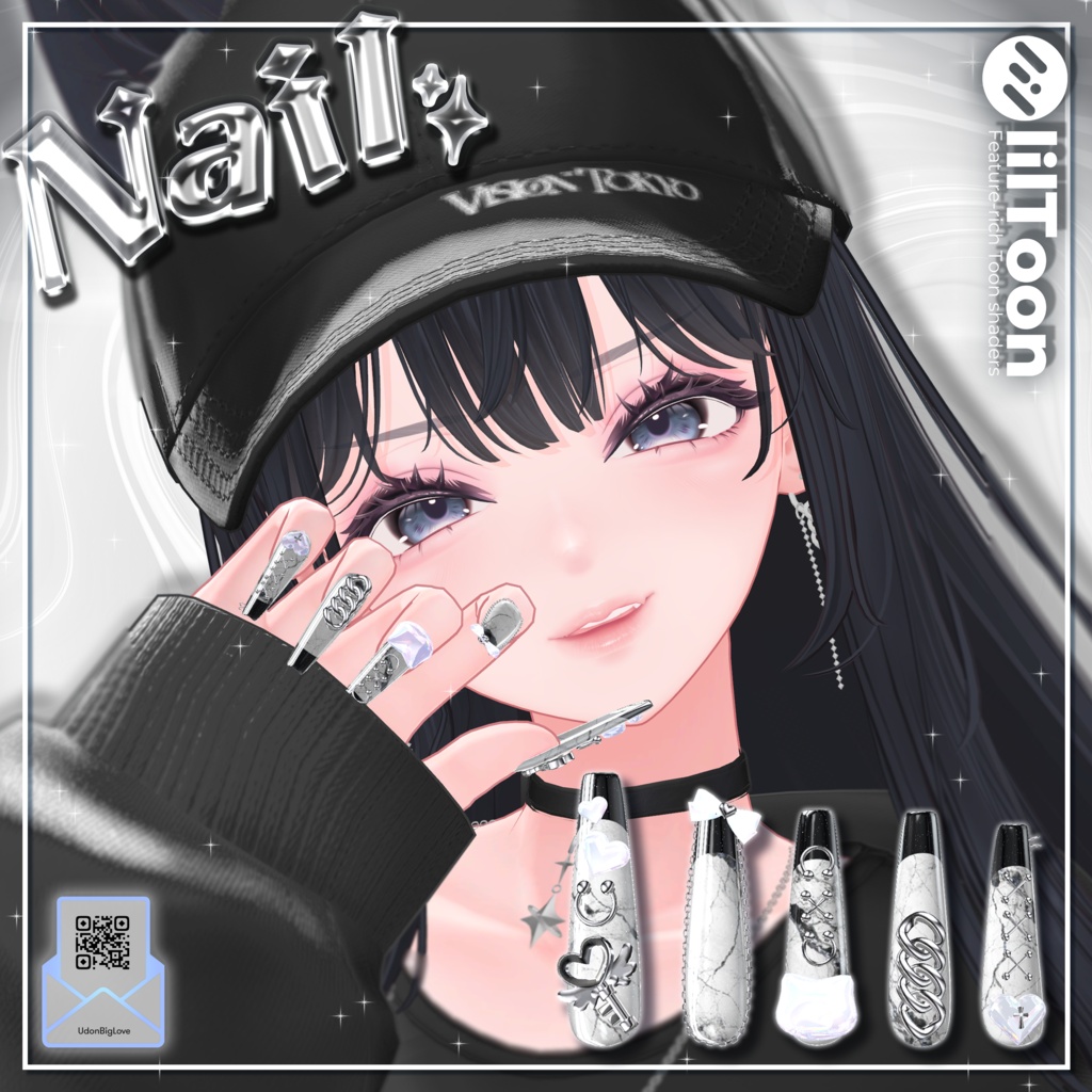 『海咲対応‼記念セール中♡』Udon Nail No.2【22アバター対応】 image
