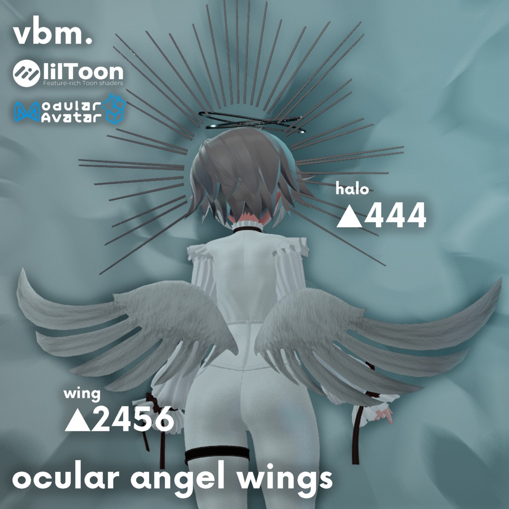 【全アバター】Ocular Angel Wings【MA対応】 image