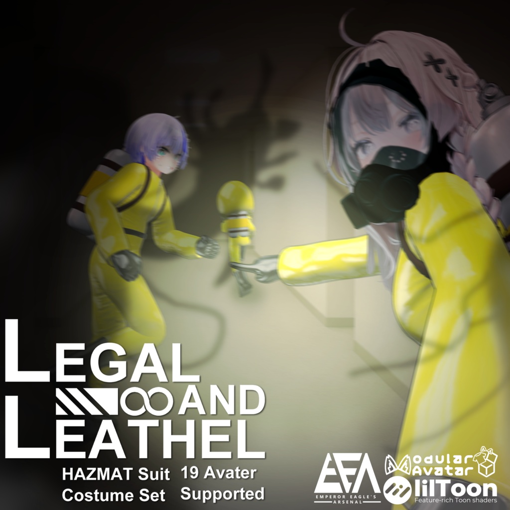 [Launch Sale!]～Legal and Leathel～ HAZMAT suit costume set [19 avater supported] image