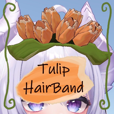 チューリップのヘアバンド TulipHairBand image