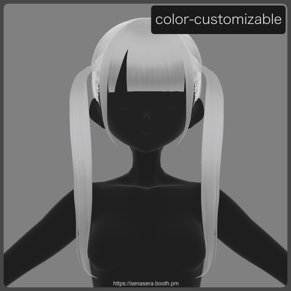 【VRoid】地雷ツインテール / Jirai-kei Style Twin Tails image