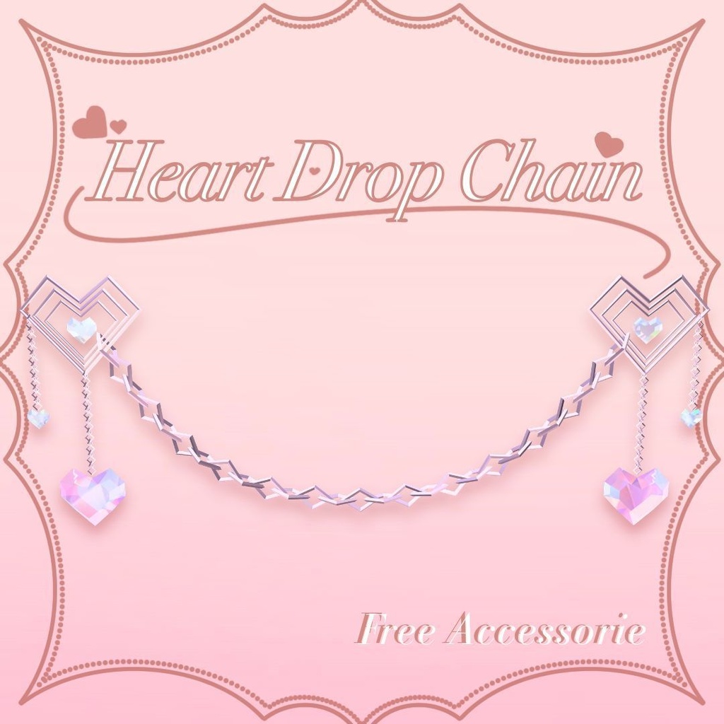 (Free/無料) Heart Drop Chain image
