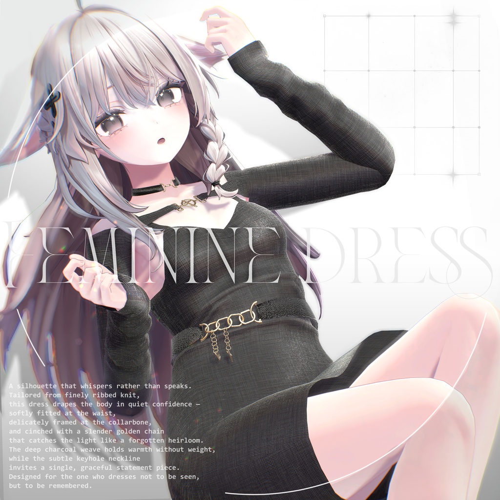 【SALE】Feminine dress【7アバター対応】 image