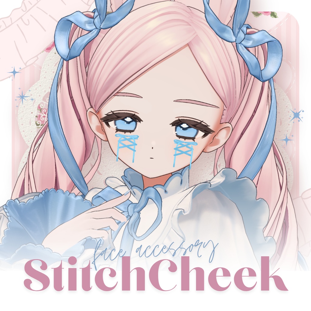 【3アバター対応】StitchCheek-フェイスアクセ- image