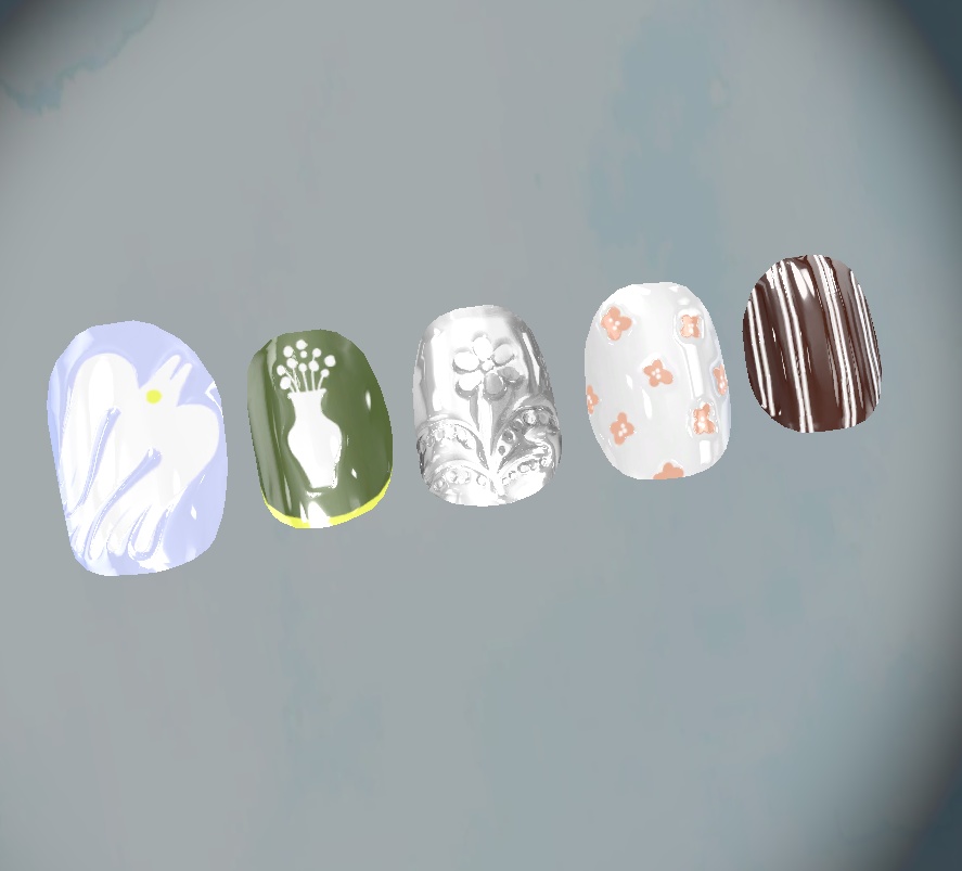 【Marycia用ネイル】-BLUE- image