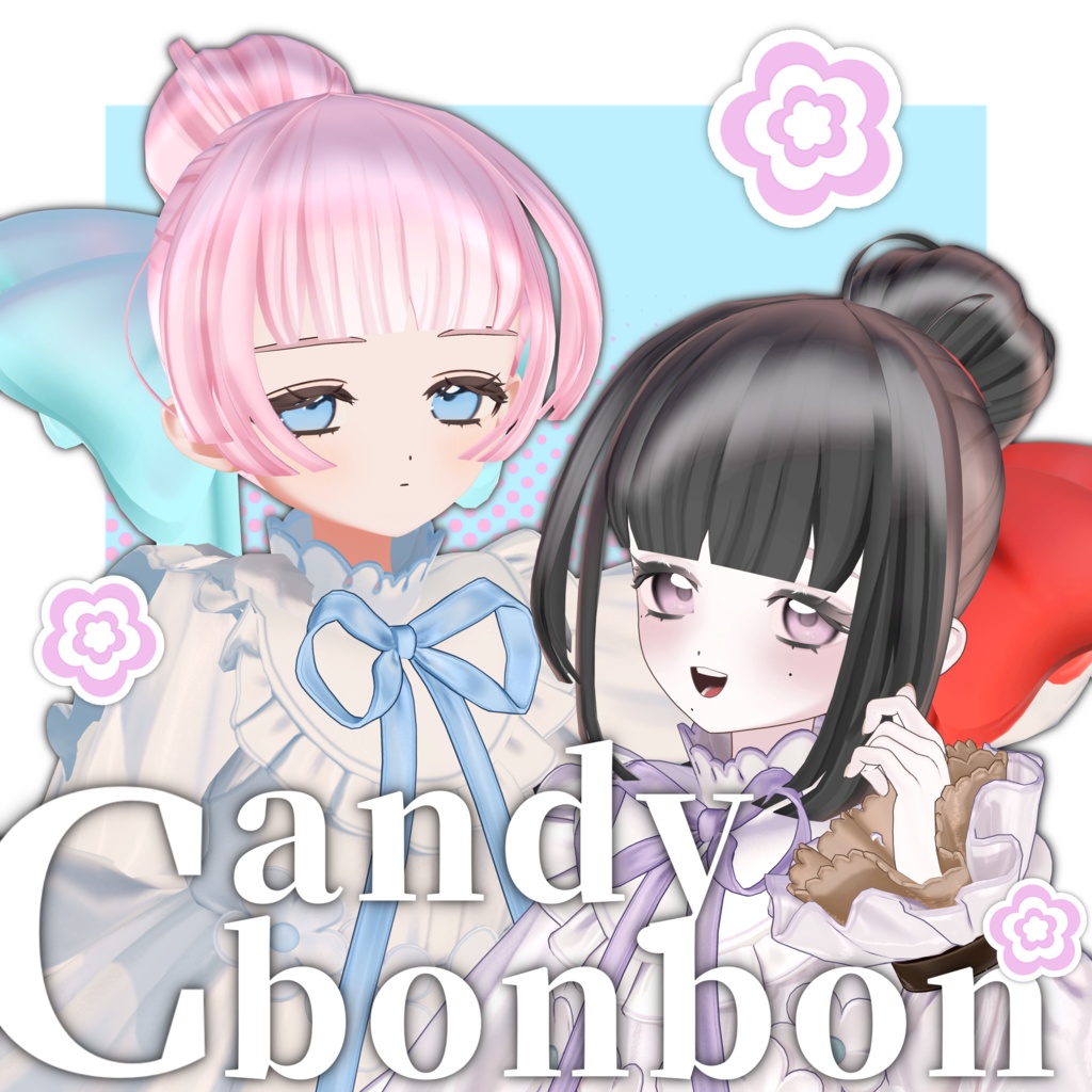 【フィユエちゃん対応・~4/22までsale】あめだまぼんぼん【リボン付き髪型】 image