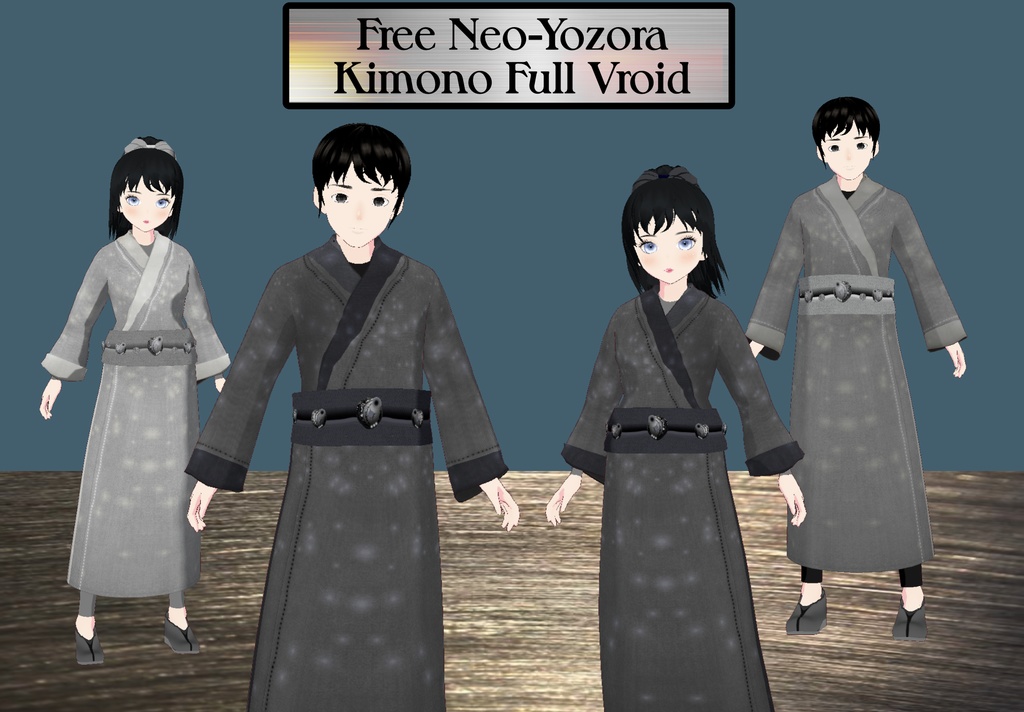 【無料 / VRoid】Free Neo-Yozora Kimono image