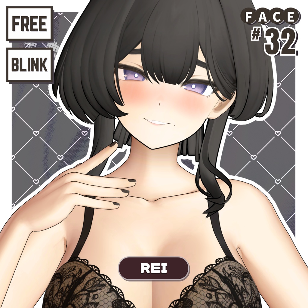 💗【FREE/無料】Rei32Type❥動くまばたきFaceAnimations ⌖ ݁˚ image