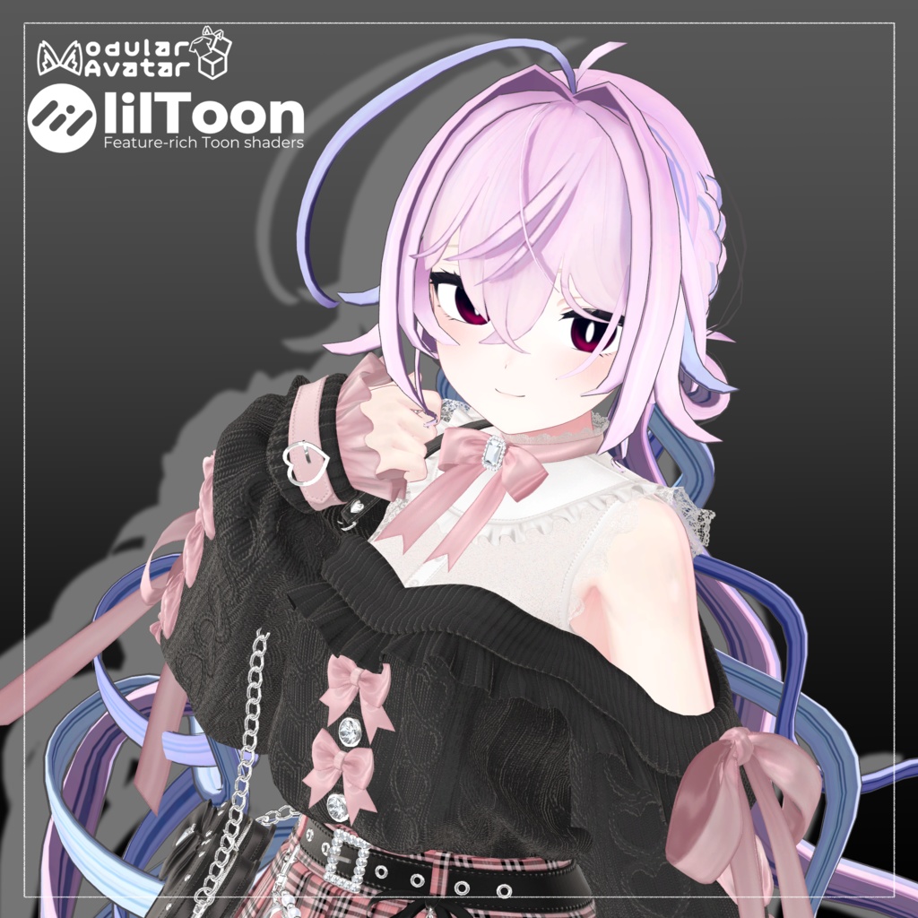 〚11アバター対応〛ふわくるお団子ツイン image