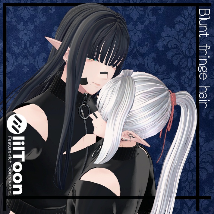 【VRC Hair】Blunt fringe hair image
