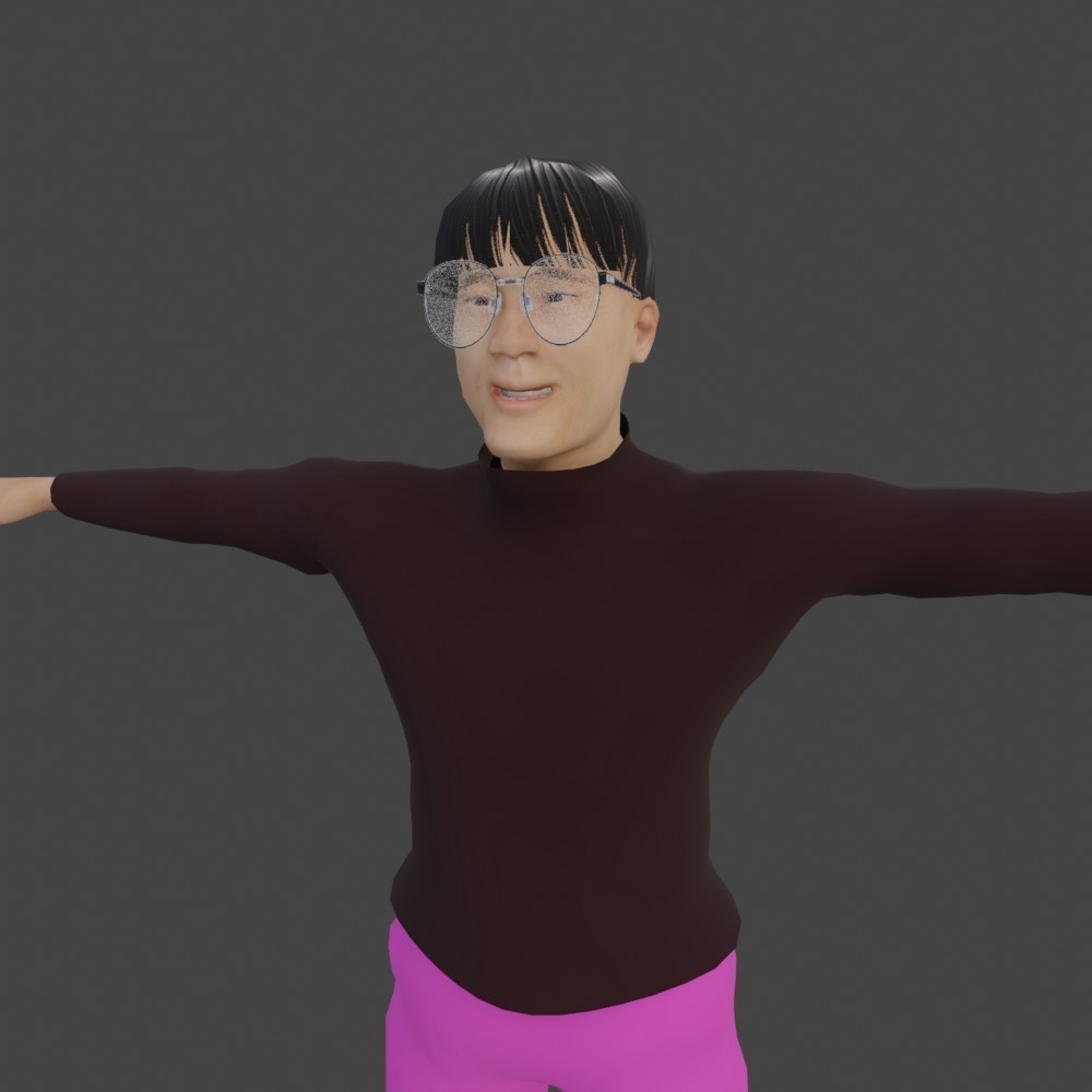 【3Dキャラクター】昭和芸人 アッパー鉄 image