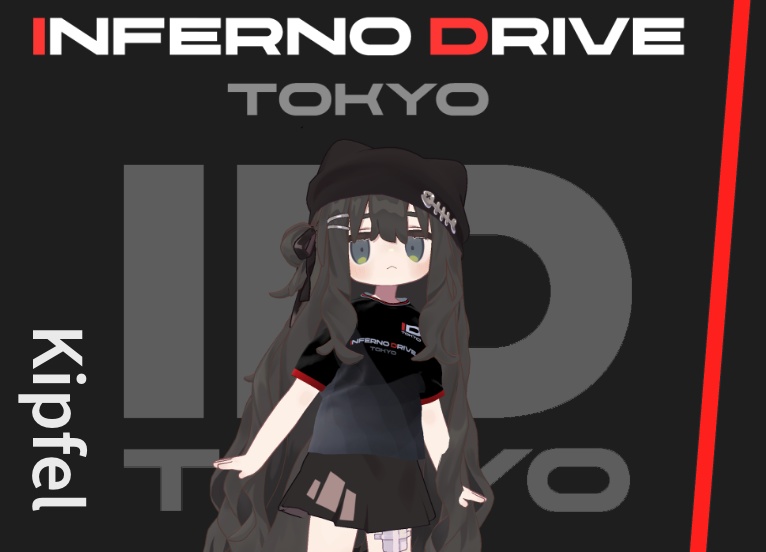 【複数アバター対応】Inferno Drive Tokyo - バーチャルユニフォーム2026【VRChat想定】 image