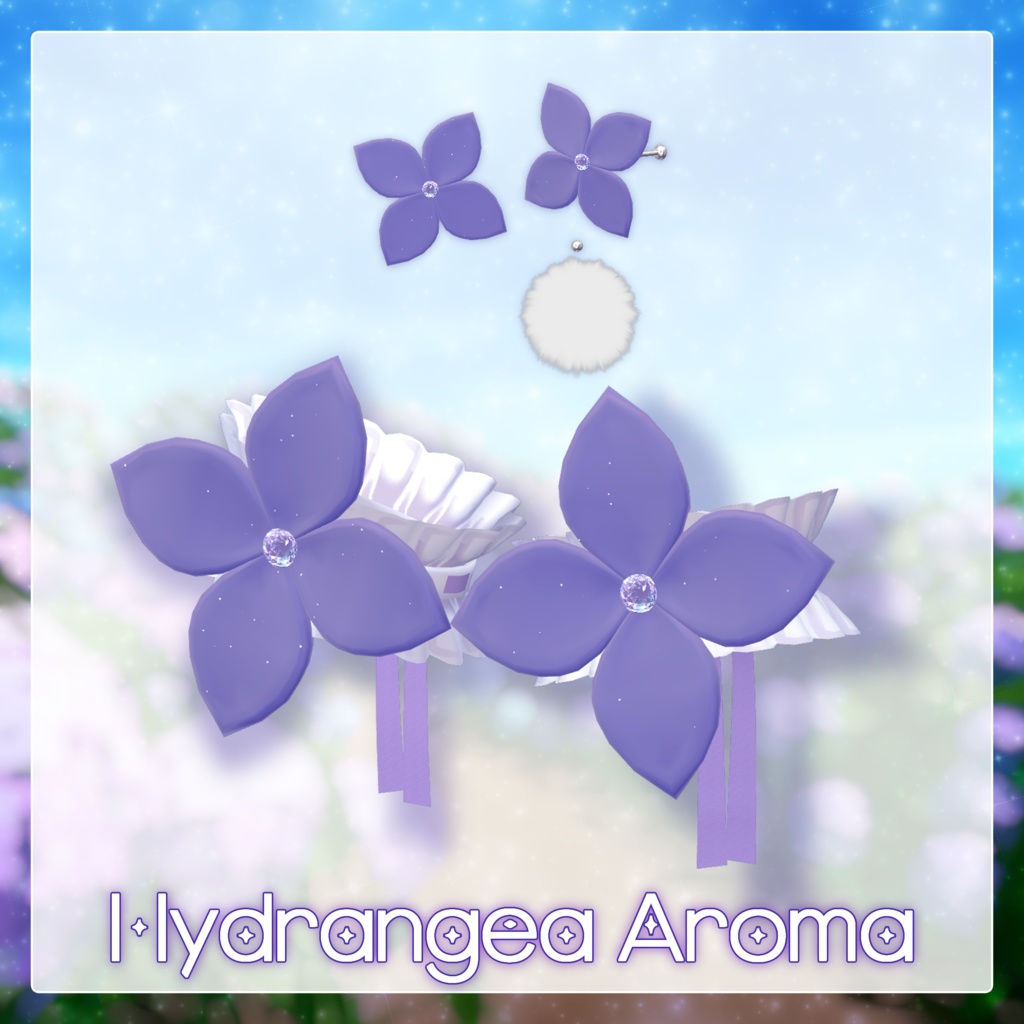 【15 Avatars】Hydrangea Aroma Piercing+Cuffs image