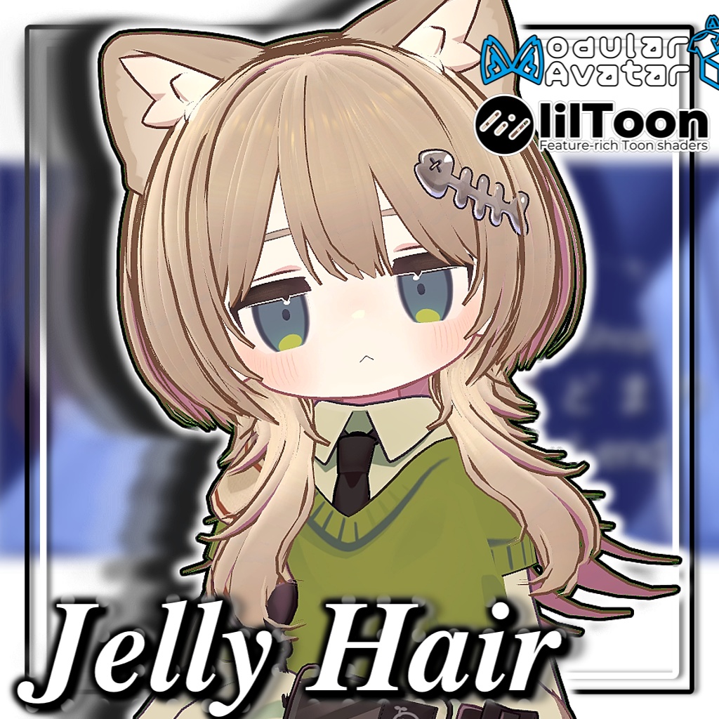 🪼【23アバター対応】くらげヘア/Jelly Hair【髪型】 image