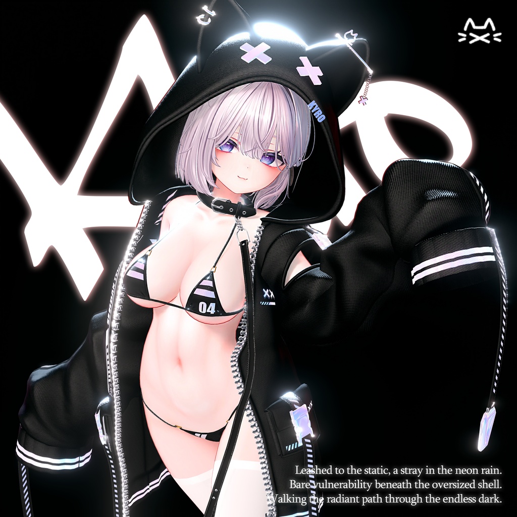 【26アバター対応】 キロ Kyro Neko Hoodie🐈︎ image