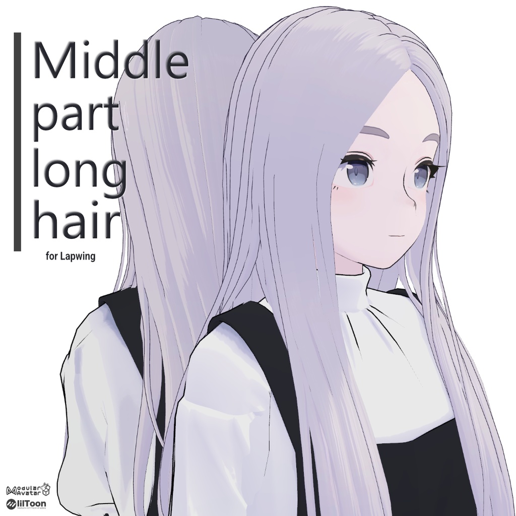 【Hairstyle】MiddlePartLongHair for Lapwing image