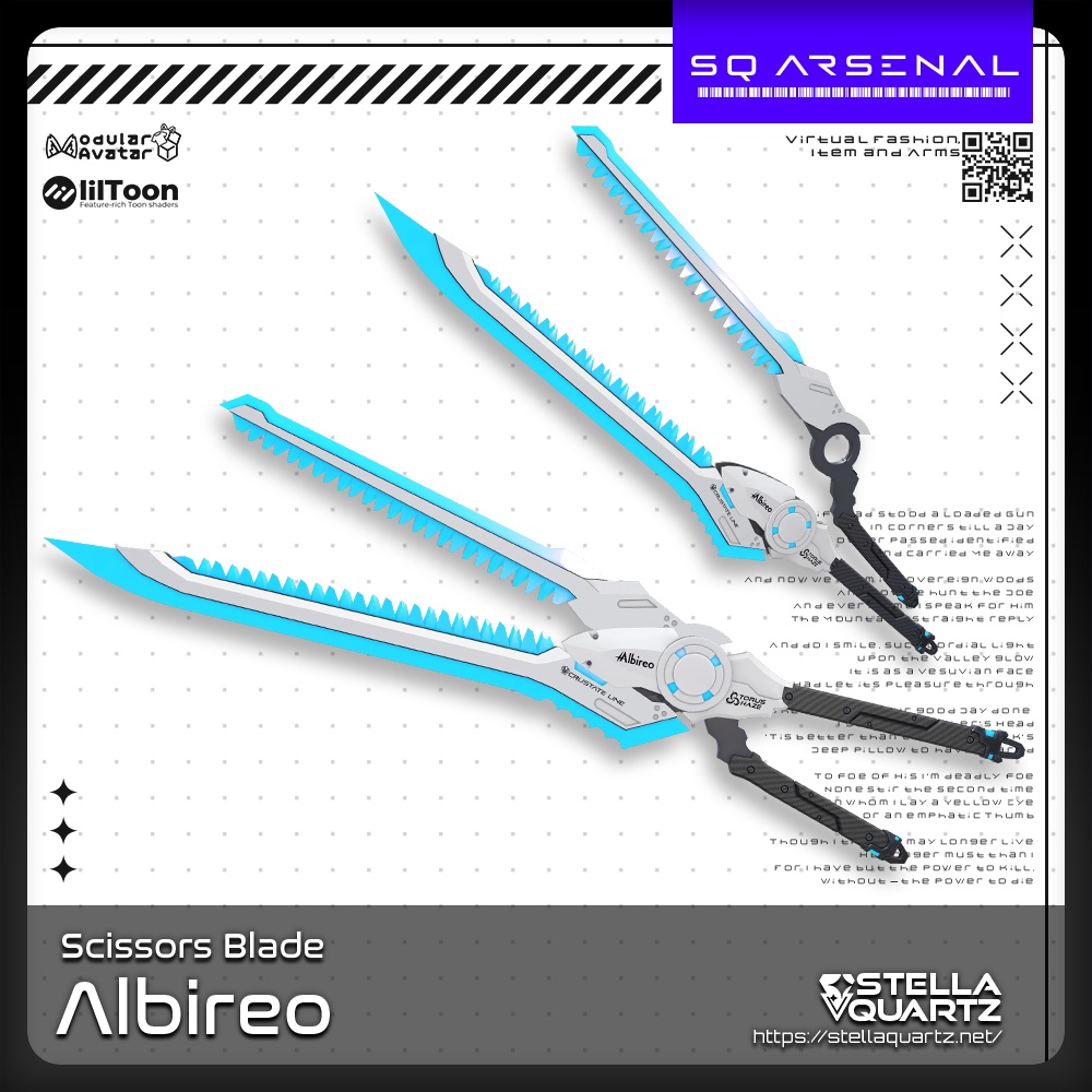【ギミック付き3Dモデル】Albireo-アルビレオ-【シザーブレード】 image