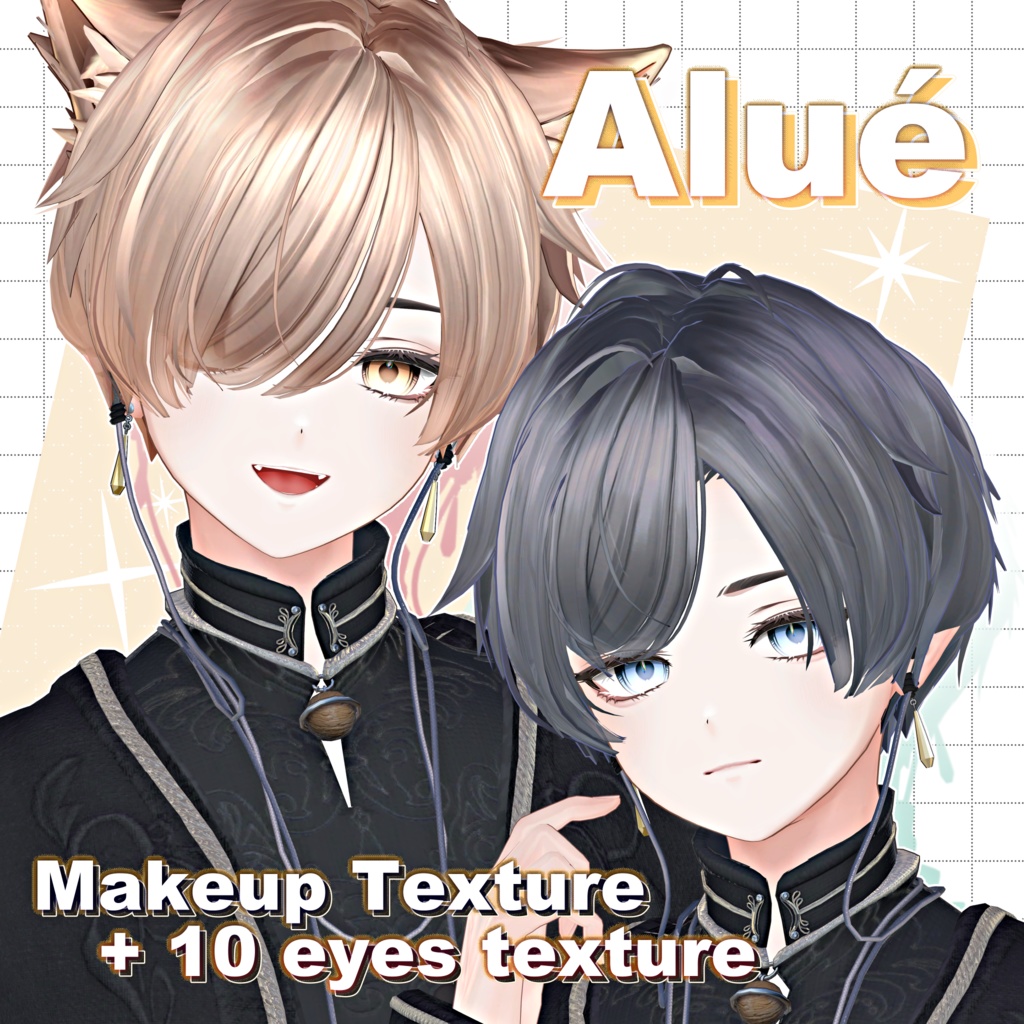 【 Alué 対応 】Makeup Texture + 10 eyes texture image
