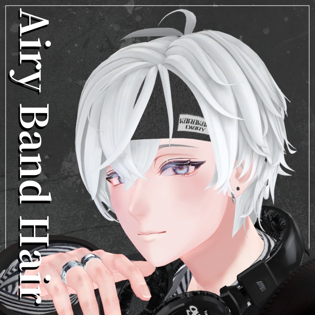 【10アバター対応】Airy Band Hair image