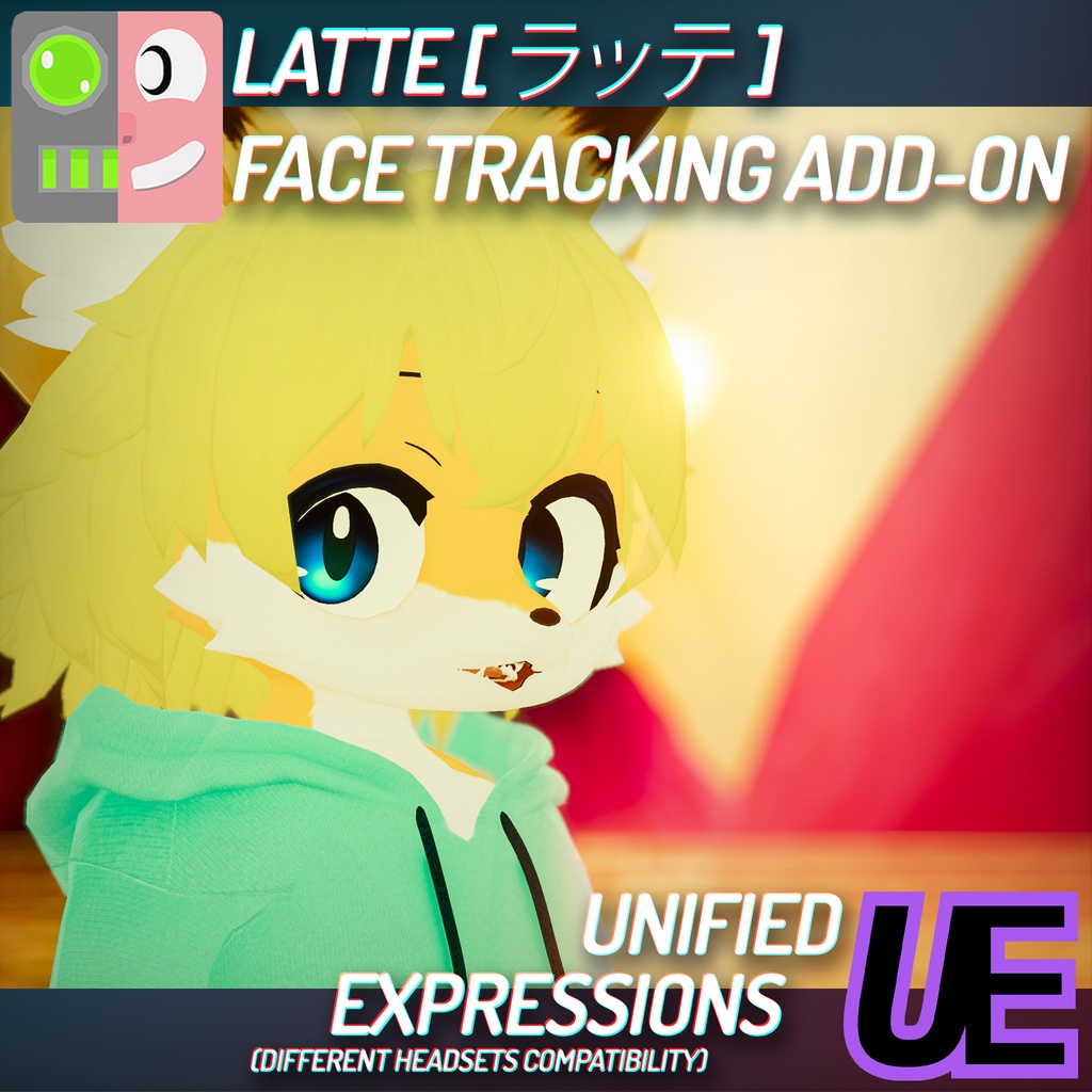 [ VRChat ] ラッテ [ LATTE ] | ◁フェイストラッキング アドオン▷ image