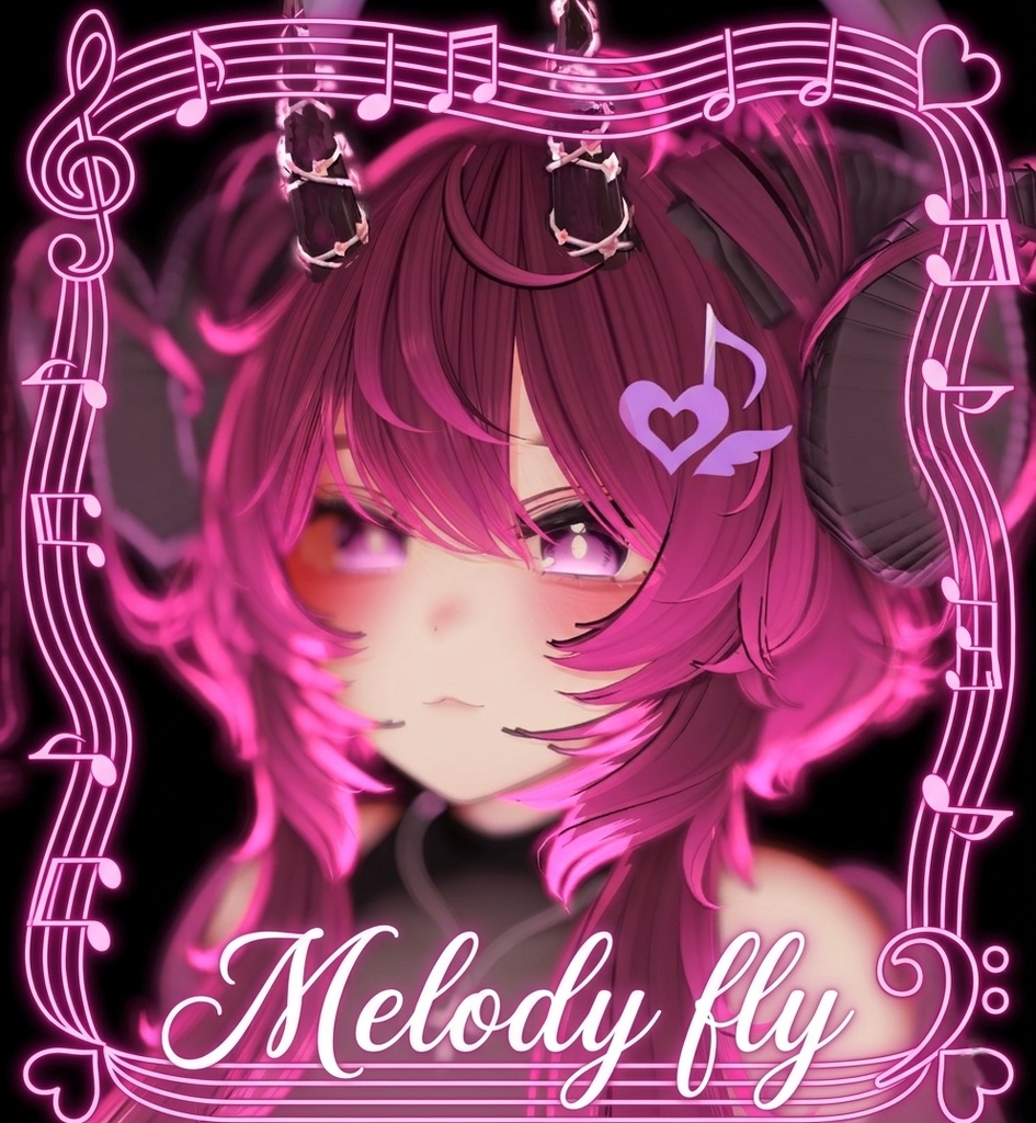 Melody fly Pin image