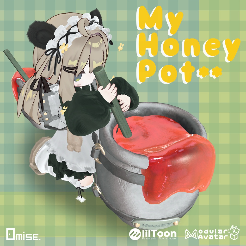 【VRCHAT】My Honey Pot 【アバターアクセサリー】 image