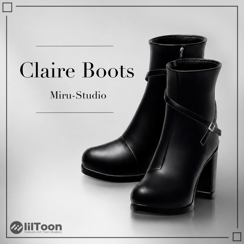 【11アバター対応】Claire Boots【VRC衣装】 image