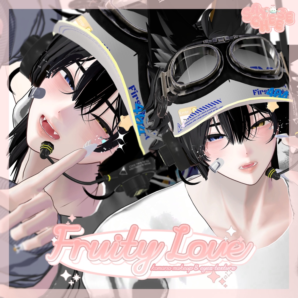 ✦【狛乃・ komano 対応】 Fruity Love makeup & Eyes texture  ✦ image