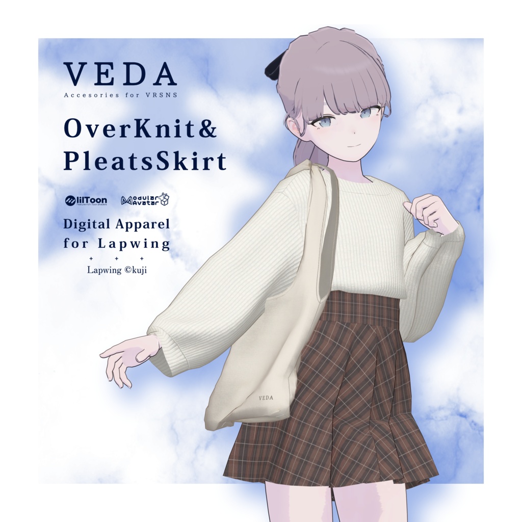 VEDA OverKnit & PleatsSkirt for Lapwing #VEDA_vrc image