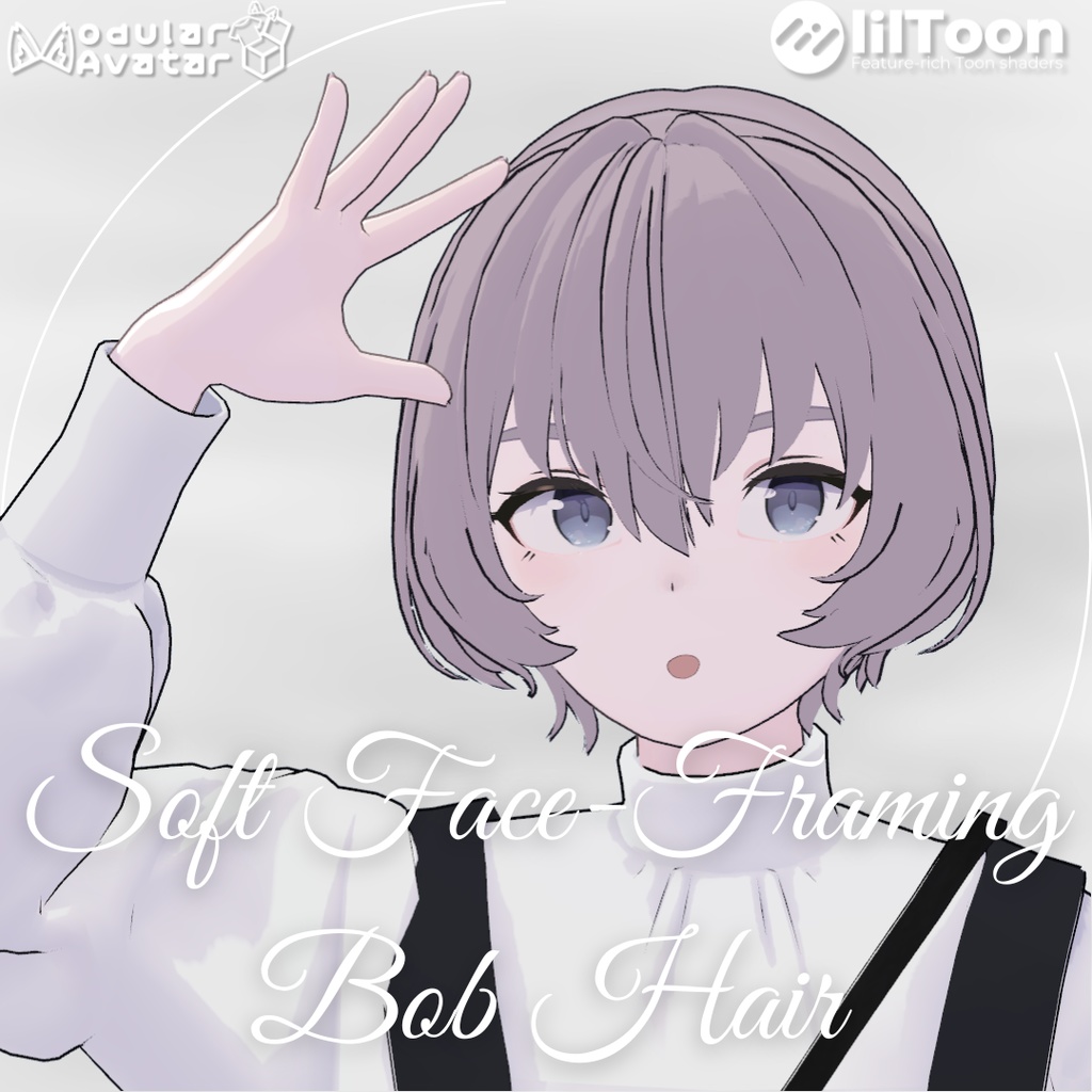 【Lapwing/Grus】Soft Face-Framing Bob Hair【3D hairstyle】 image