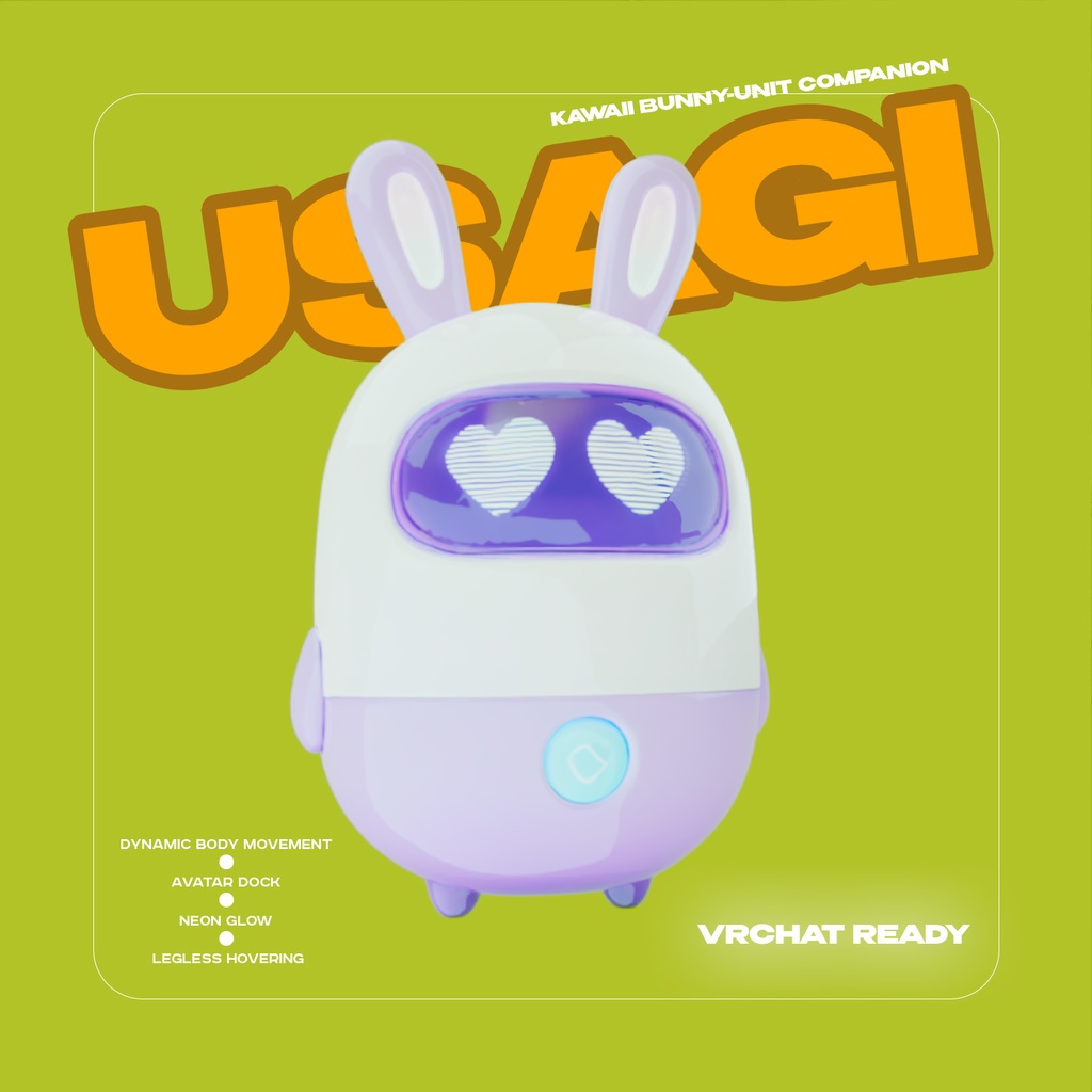 【VRChat想定】USAGI - ぴょんぴょん兎型浮遊ドローン image