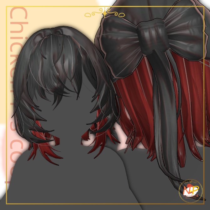 🎀NP_ribbon half up_hair🎀【17アバター対応】 image