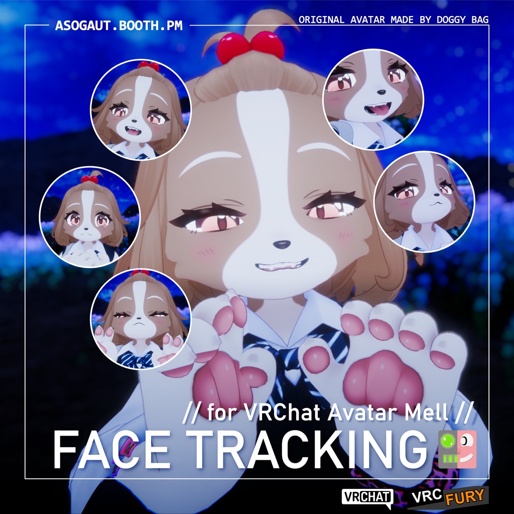 メル (Mell) フェイストラッキングアドオン / Face Tracking Add-on image